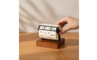 Perpetual Wheel Calendar Desktop Wooden Perpetual Calendar Reusable for Study