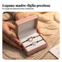 2 Pieces Mother Daughter Bracelet Set Adjustable Engraved Cord Bracelet
