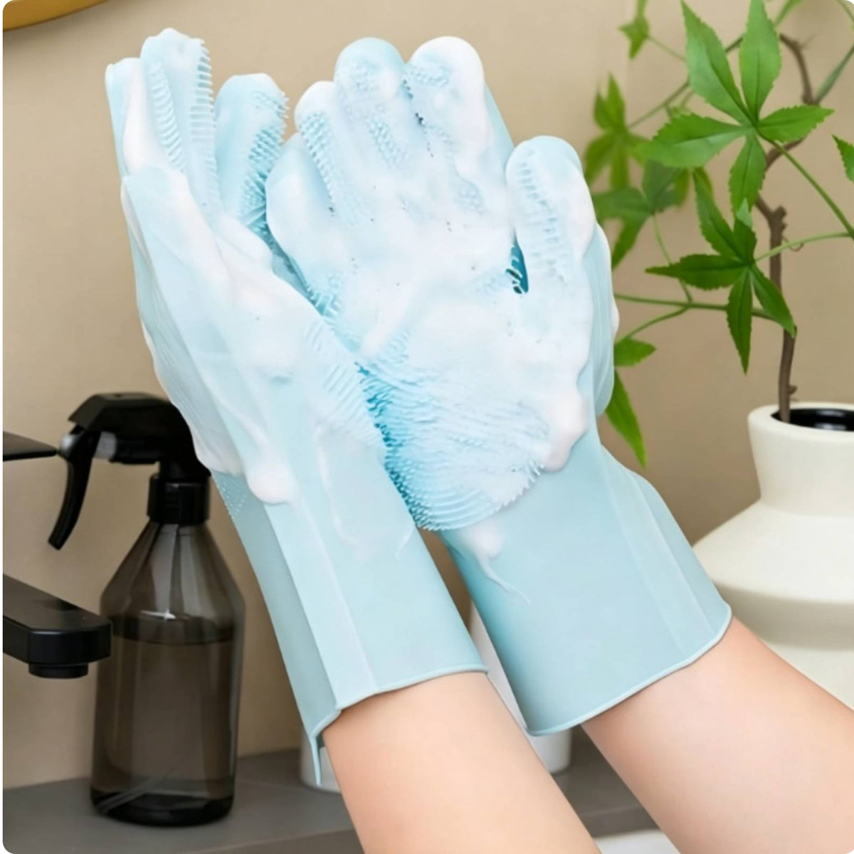 Pet Bathing Gloves Scrubbing Pet Care Tool Massage
