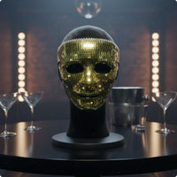 Disco Ball Mask Reflective Party Accessory Halloween