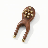 Face Massage Tool with Storage Bag Wooden Facial Massager Gentle for Home