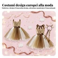 Tiger Tutu Costume Set Skin-Friendly Tiger Tutu Set Strapless Top for Cosplay