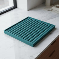 Rings Earrings Display Tray Grooved Design Jewelry Organizer Tray Space Saving for Showcase, Shop Counter