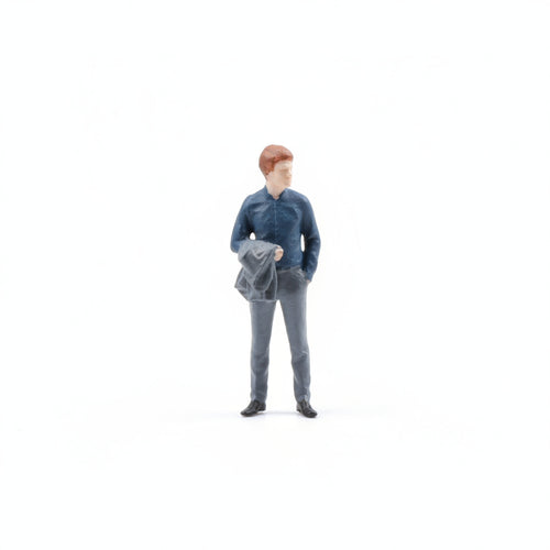 Miniature Diorama People Figure Model Mini Figurine Standing Male Character Suit Wearing for Small-scale Scene Display and Photography Prop Suitable for Home Decoration Office Display Street Scene Architectural Model Gift Giving 2.8cm