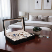 Watch Storage Box Clear Window Watch Display Box Stitching