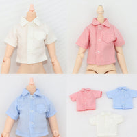 Doll Short Sleeve Shirt Casual Design Collared Doll Top Versatile for Hobbyists