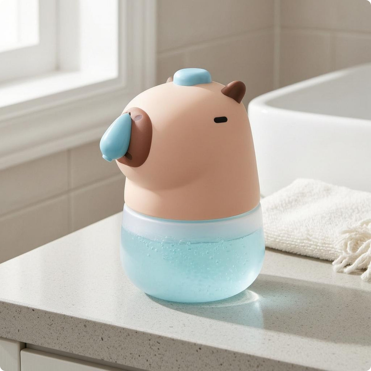 Automatic Foaming Soap Dispenser Transparent Bottle Bathroom Accessory