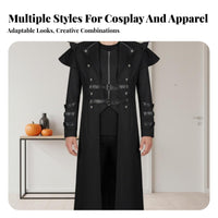 Medieval Assassin Cosplay Coat Soft Comfortable Material for Goth Enthusiasts