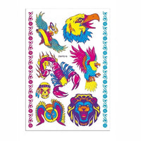 Feathered Creature Halloween Fluorescent Limb Skin Decal Sticker, Creative 3D
