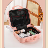 Cosmetic Case with Lock Compact Suitcase with Handle Multi-Purpose for Travel