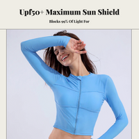 Women UPF 50+ Long Sleeve Aquatic Shirt Quick Dry