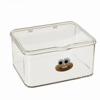 Acrylic Makeup Organizer Easy to Spotless Transparent Makeup Box No Assembly Required Desktop Lipstick Holder for Vanity