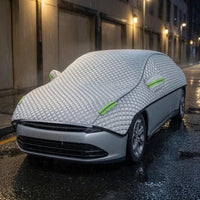 Sedan Half Cover Thickened Half Car Cover geometricGrid