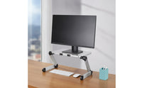 Screen Riser with Adjustable Legs Ergonomic Desktop Screen Stand Sturdy Furniture for Professionals, Study Desk, Compact Workspace