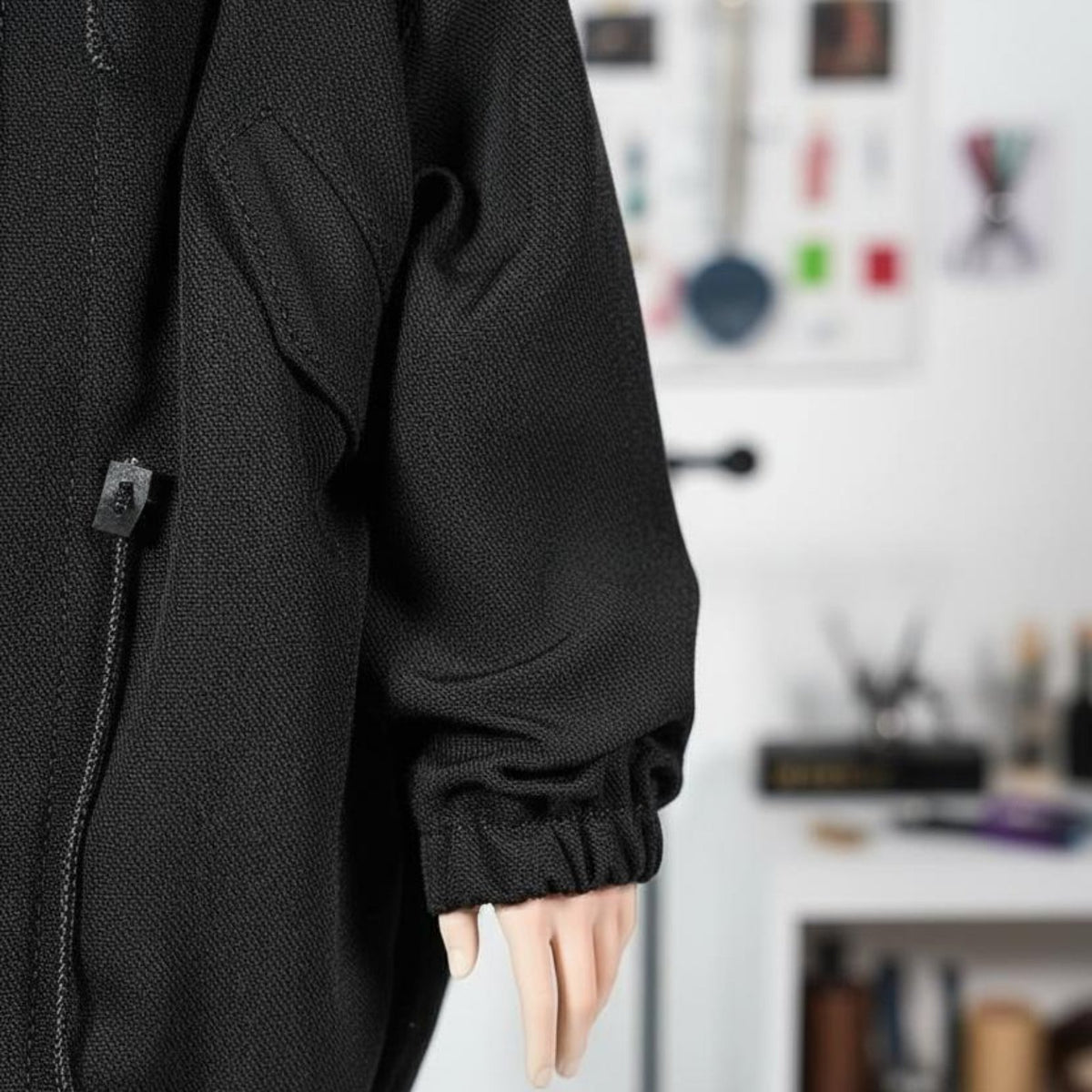 1/6 Scale Clothes Functional Fastener 1/6 Scale Doll Jacket Doll Outerwear Adjustable Drawstrings BJD Utility Jacket Soft