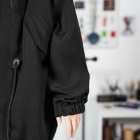 1/6 Scale Clothes Functional Fastener 1/6 Scale Doll Jacket Doll Outerwear Adjustable Drawstrings BJD Utility Jacket Soft