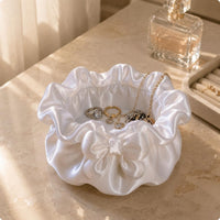 Petal-Shaped Jewelry Box Open Top Home Accessory Scratch Protection