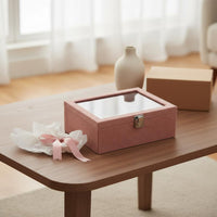 Bracelet Organizer with Pillows Removable Inserts Watch Storage Box Bracelet Display Case Dustproof Glass Top Jewelry Organizer