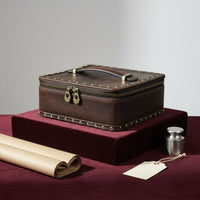 Vintage Leather Jewelry Box Soft Inner Lining Watch Jewelry Box for Gift Giving
