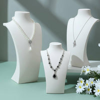 Necklace Display Bust Flat Base Necklace Display Stand Touch Jewelry Mannequin