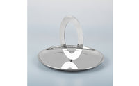 Fruit Tray with Handle Polished Metal Fruit Dish Round for Tabletop