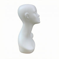 Female Mannequin Head Featureless Mannequin Bust with Shoulders Long-Lasting
