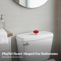 Heart-Shaped Flush Presser Universal Fit Heart-Shaped Flush aid for Restroom