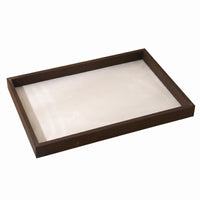 Jewelry Display Tray Beige Textile-Lined-Lined Jewelry Tray Scratch-Resistant