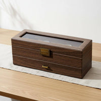 Watch and Jewelry Box Pull-out Drawer Double-Layer Watch Box Dust Protection
