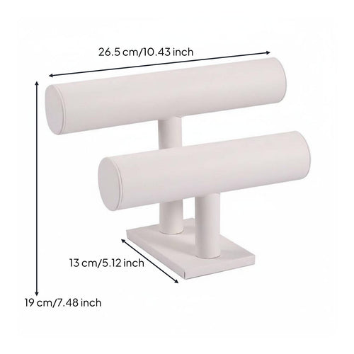 2 Tier Bracelet Holder Scratch Resistant Bangle Stand Easy to Assemble