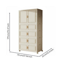Foldable Storage Cabinet Heavy Duty Collapsible Storage Cabinet for Toddlers