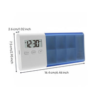 6 Compartment Box Timed Reminder Timer Box Sealed Design for Seniors