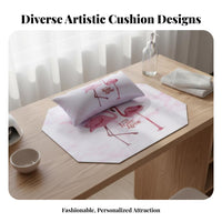 Waterproof Octagon Manicure Table Mat Set Easy to Clean Nail Art Armrest Pillow and Mat Soft & Comfortable for Beauty Students, Vanity Desk