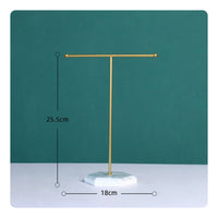 T-Shaped Jewelry Display Stand Detachable Design Desktop Jewelry Tree Easy