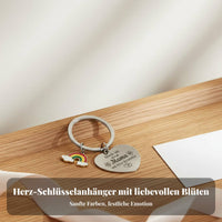 Mom Keychain Mother's Day Gift Stainless Steel Key Loop Polished Finish