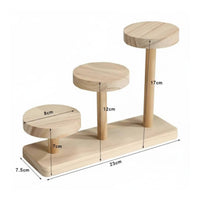 Tiered Wooden Display Stand Photography Stage Wood Display Riser