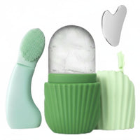 Guasha and Facial Cleansing Brush for Women, Professional Face Massage Set for Facial Massage, Skincare Routine for Face Cleansing