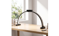 Arched Manicure Lamp Foldable Nail Lamp LED Crescent Light Adjustable Color Temperature for Manicurists, Makeup Artists, Home Desks