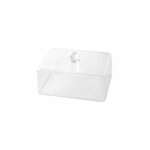 Rectangular Cake Cover Particle-Resistant Buffet Display Cover Rectangular Lidded Cake Tray Long-Lasting Transparent Food