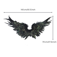 Costume Wing Prop with Shoulder Straps Large Feathered Appendages with Shoulder Straps Ready-to-Wear for Artists, Photo Shoots