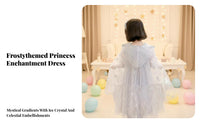 Hooded ice crystal Shawl Princess design Dress-up Cloak Sparkling ice crystals