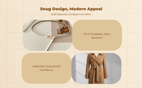 Wool Coat Belt, One Size Fits Most, Deep Rose, Outdoor