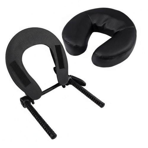 Ergonomic Design U-Shaped Headrest Pillow and Bracket Long-Lasting Construction Adjustable Massage Face Cradle Easy to Install for Salon