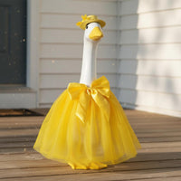 Seasonal Decor Goose Statue Dress Set Festive Design Goose Statue Clothes Set Easy To Install for Garden, Front Door, Patio