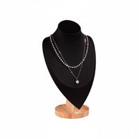 Necklace Display Bust Solid Wood Construction Jewelry Bust Display Long-Lasting