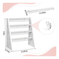 4-Tier Jewelry Rack Large Capacity Multi-Tier Hook Display Space-Saving Design