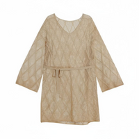 Women's Long Sleeve Beach Tunic, Relaxed Fit, Summer Holiday