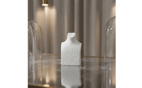 Necklace Display Bust Minimalist Design Necklace Bust Display White Plaster Neck Form Lightweight Locket Chain Organizer