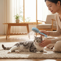 Pet Grooming Brush with Mist Spray Electronic Tool Ergonomic for Dogs