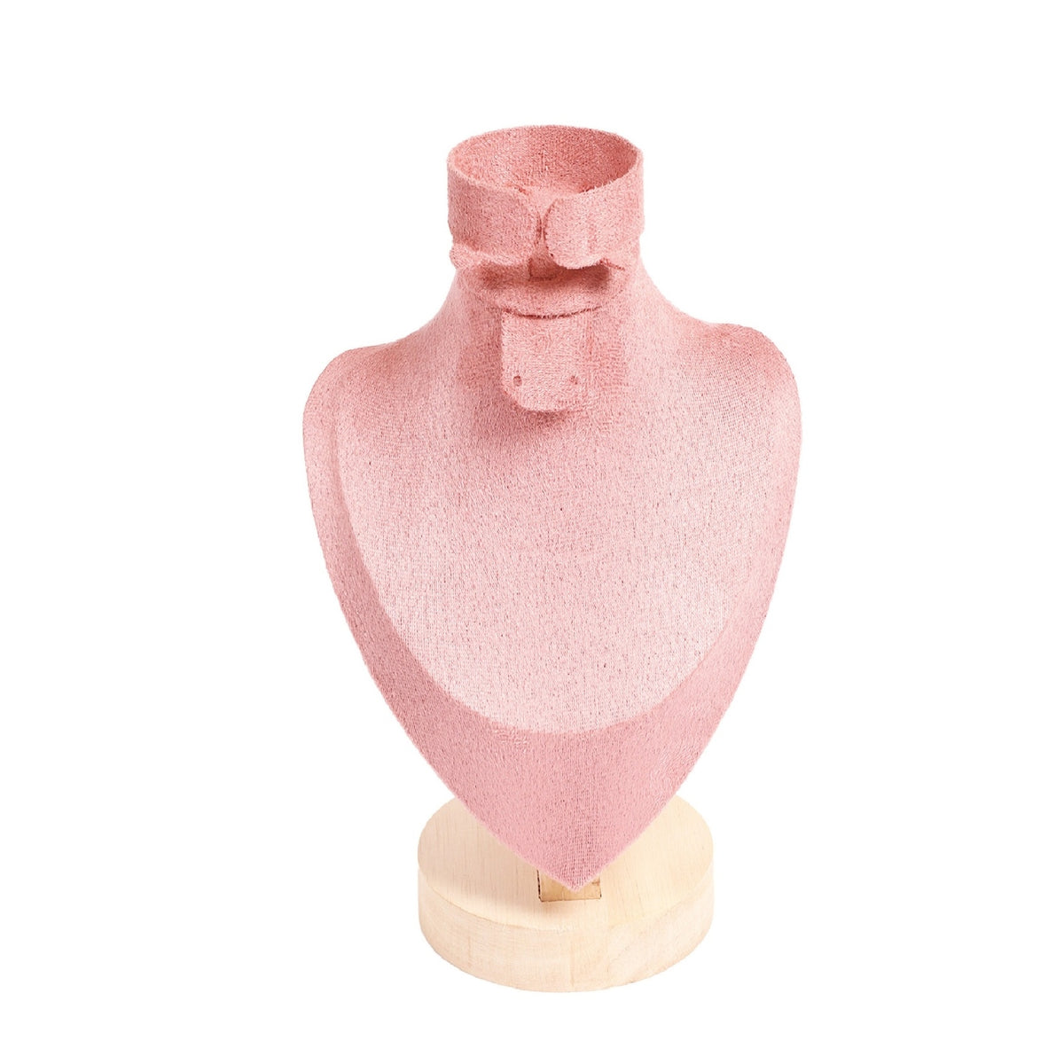 Necklace Display Bust Rose Retail Fixture Wood Base for Countertop
